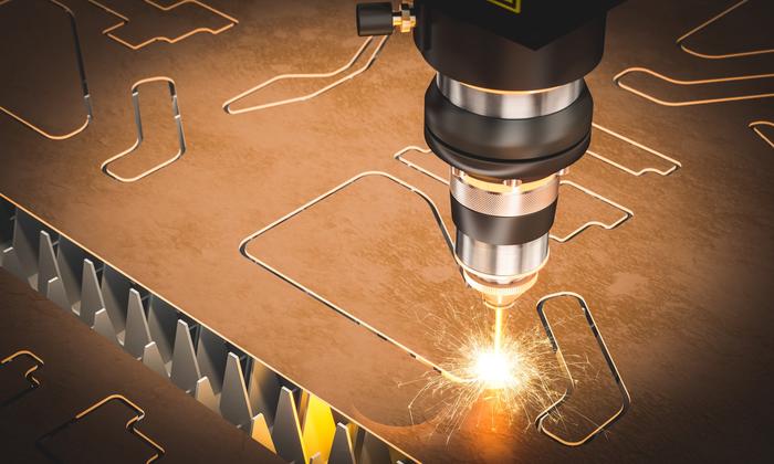 Bước 3: Chọn vật liệu vầ kiểm tra thấu kính máy cắt laser